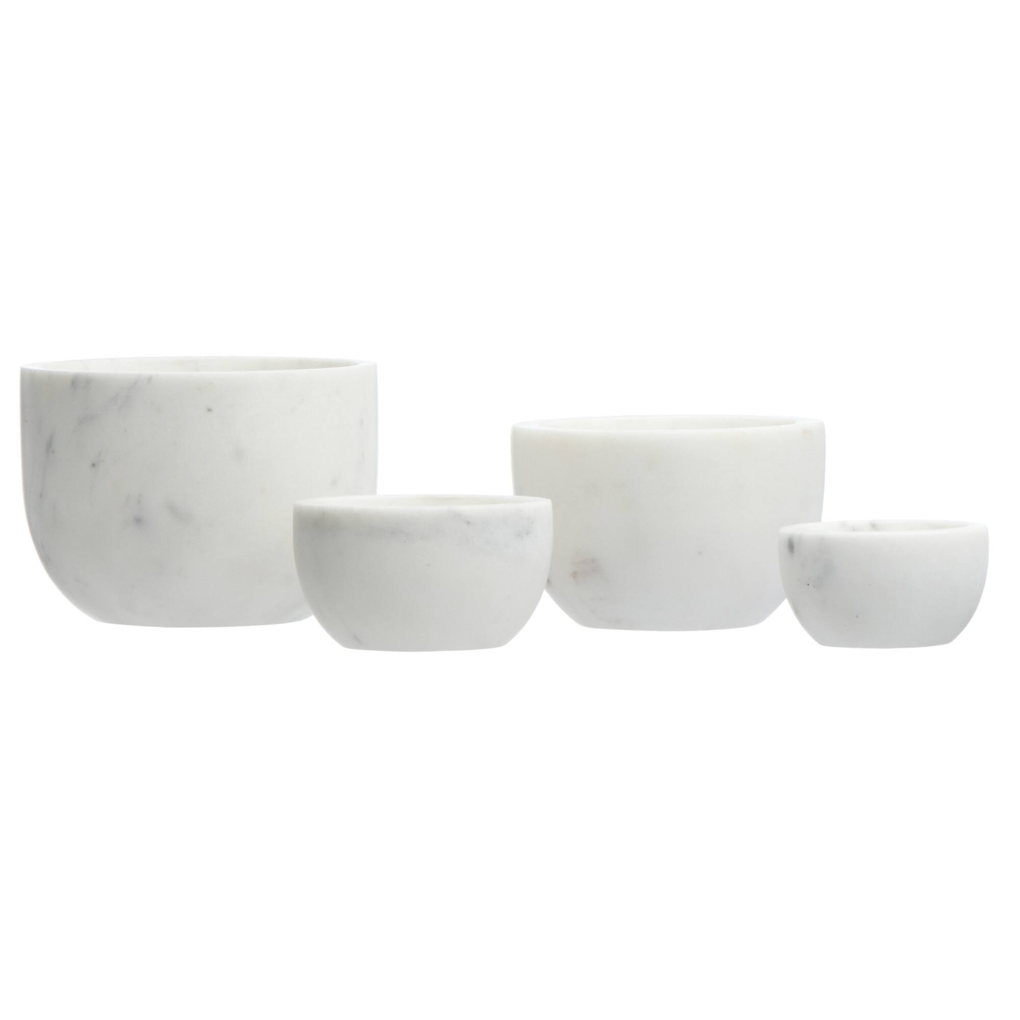 Hello Honey® White Marble Bowls Set